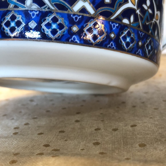 Grace’s Teaware tea pot. Blue and silver design. Gently used. Great condition. - Picture 10 of 10